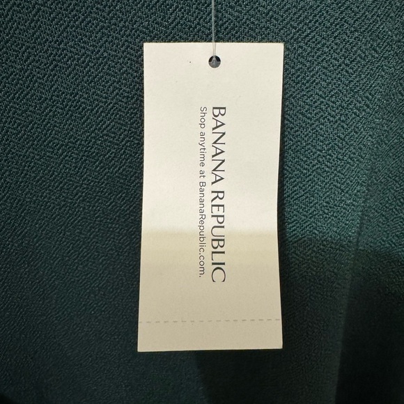 Banana Republic Green Short Sleeve Ruched Dress Size Large - Picture 4 of 5